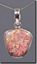 Regency Rose Plume Agate Silver Pendant