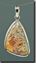 Regency Rose Plume Agate Silver Pendant