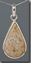 Petrified Palm Root Silver Pendant