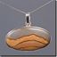Owyhee Shadow Mountain Picture Jasper Silver Pendant
