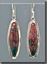 Bloodstone Silver Earrings