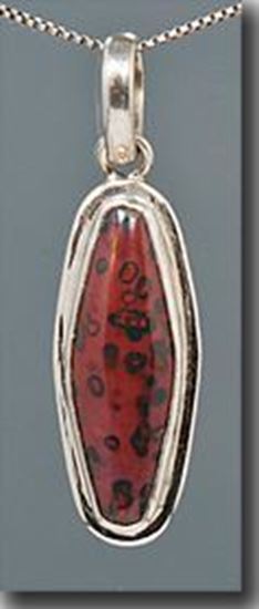 Bloodstone Silver Pendant