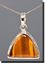 Tiger Eye Silver Pendant