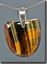 Tiger Eye Silver Pendant