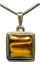 Tiger Eye Silver Pendant