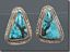 Nevada Blue Turquoise Earrings