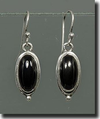 Black Onyx Sterling Earrings