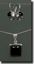Black Onyx Sterling Earring & Pendant Set