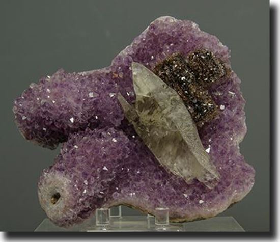 Amethyst & Calcite Mineral Specimen